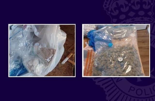 Suspected heroin, crack cocaine and cannabis seized during raid in ...