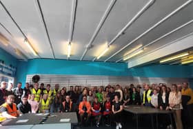 Businesses from across Doncaster came together for the city centre clean up campaign.