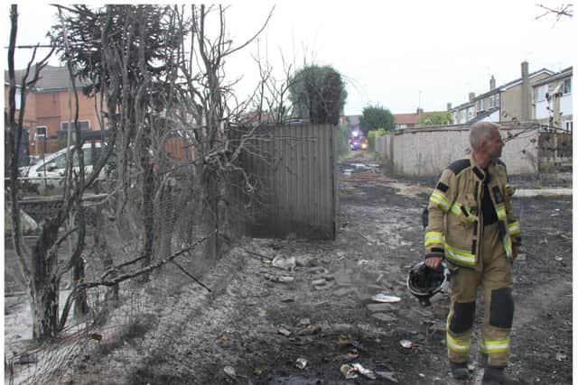 Crews battled a string of blazes across South Yorkshire.