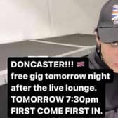 Yungblud is performing a free gig in Doncaster tonight.