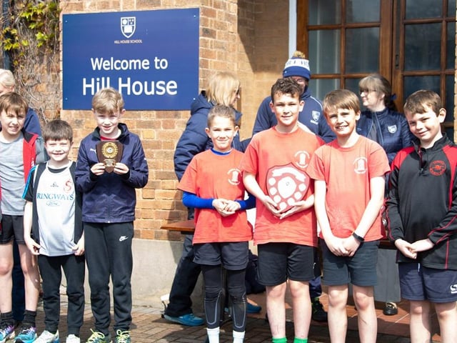 Scawsby Junior Academy and Tickhill Estfeld Primary School, joint winners of the Boys U9 event.