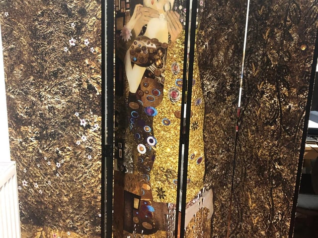 For The Young Foundation’s Museum of 2020 by Theresa Hoey: “my screen that has served as a room divider and meeting backdrop throughout 2020... I had no idea how much exposure it would get…”