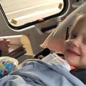Pippa in the Children's Air Ambulance