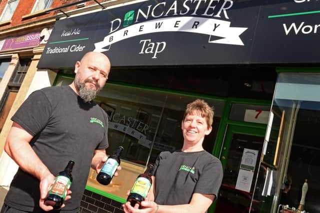 Ian and Alison Blaylock, pictured at Doncaster Brewery Tap. Picture: Marie Caley NDFP-18-09-18-DoncBreweryTap-1