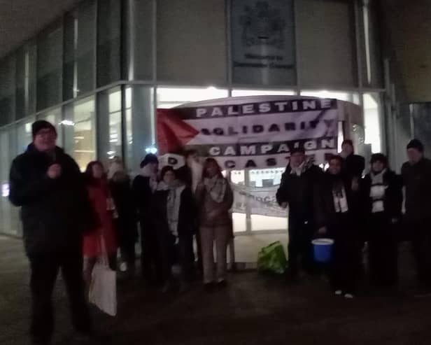 Yesterday's vigil.