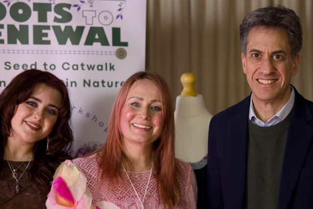 Doncaster MP and Energy Secretary Ed Miliband supports sustainable fashion ...
