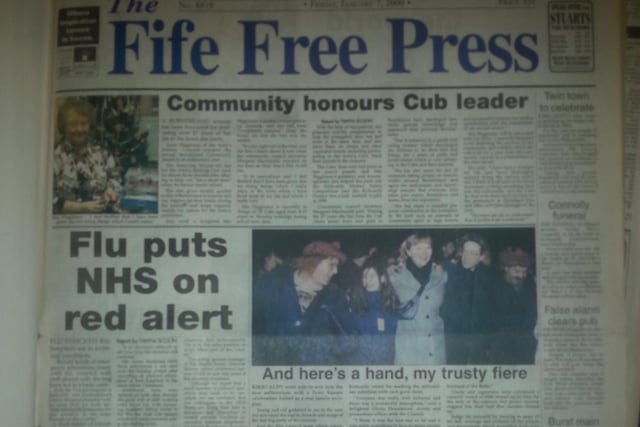 Front page from the year 2000