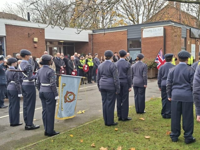 The service of remembrance in Bawtry.