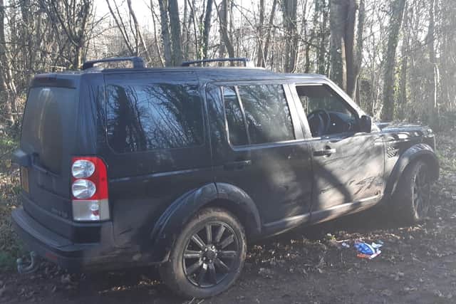 This vehicle had been stolen from Lincolnshire