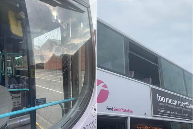 Buses have been pulled after a number of vandal attacks in recent days.