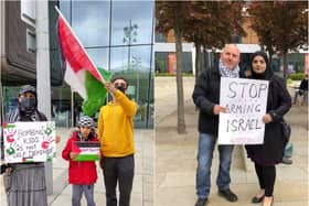 People came together in Doncaster in solidarity with Palestine.