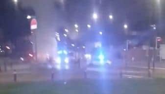 The fire on Church Way last night.