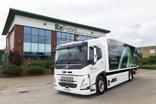 Doncaster business powers electric truck with self-generated renewable energy.