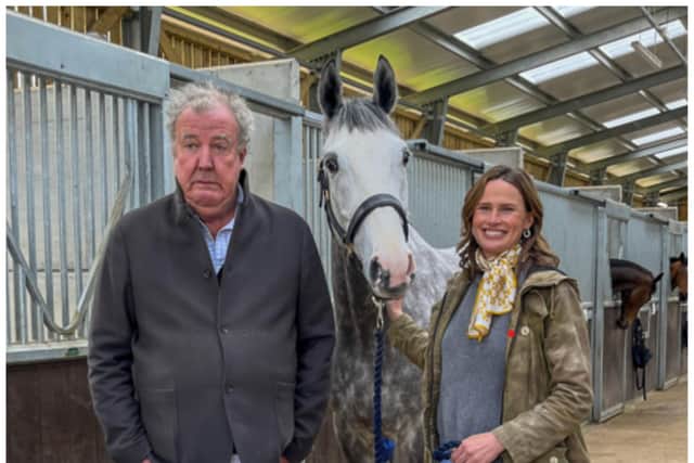 Doncaster TV host Jeremy Clarkson has bought his very first racehorse - and you could join him in owning it.