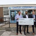 Richard Halstead, The Centre at Cantley Chairman; Councillor Majid Khan; Matt Barker, Director in Charge, Persimmon South Yorkshire