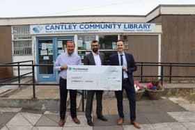 Richard Halstead, The Centre at Cantley Chairman; Councillor Majid Khan; Matt Barker, Director in Charge, Persimmon South Yorkshire
