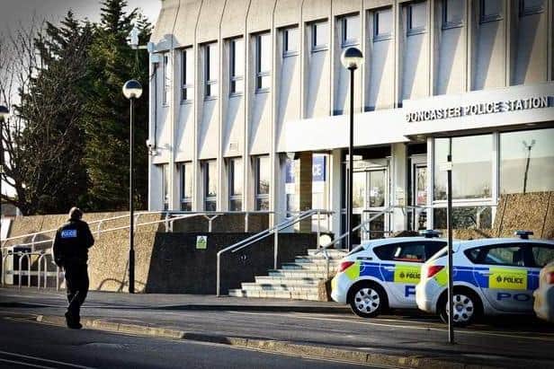 Pictured is Doncaster Police Station, near College Road, Doncaster.