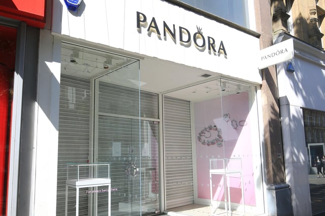 Jewellery retailer Pandora temporarily closed almost all of its 2,746 shops in the first quarter due to the coronavirus lockdown, but 86 per cent of stores had reopened by the end of June- the Fargate branch was not one of them.