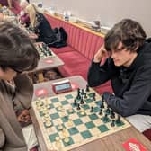 Shay (the eventual winner) battles Bentley's Daniel Wilson