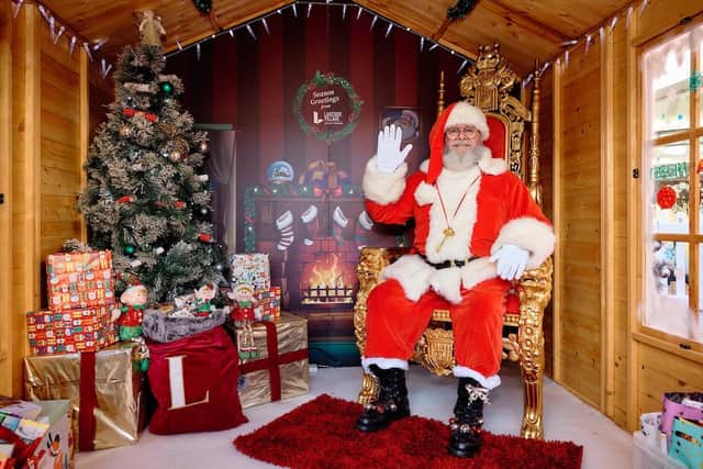 Santa in his Grotto at Lakeside Village. Pix: Shaun Flannery/shaunflanneryphotography.com