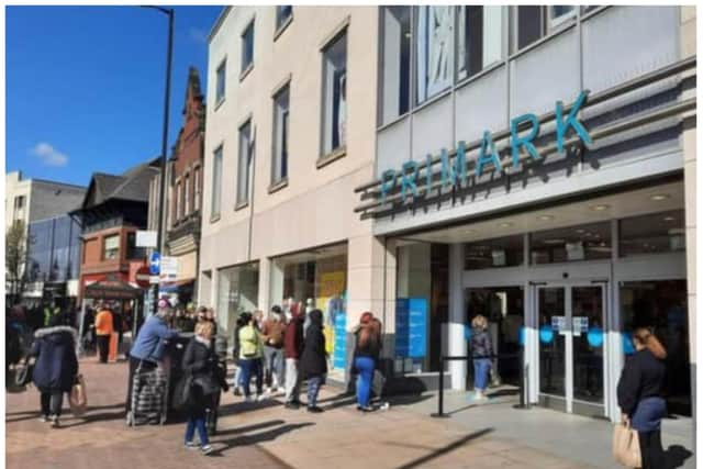 A woman has said a camera was put inside a changing room at Doncaster's Primark store.