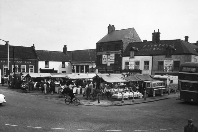 A view of the market at Thorne, Doncaster, in 1962
