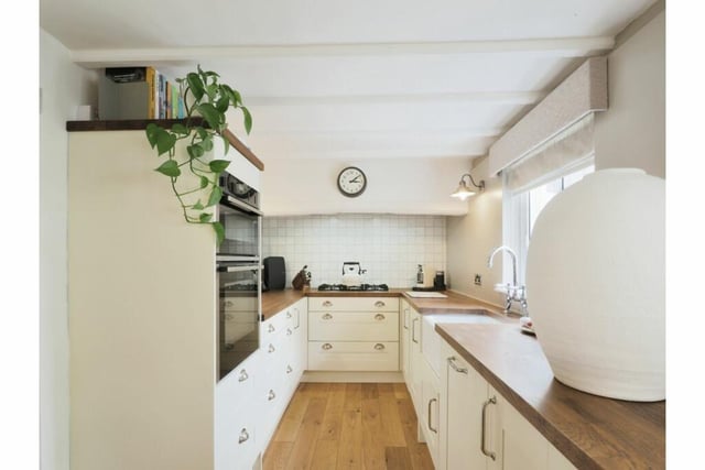 The bright and modern kitchen.