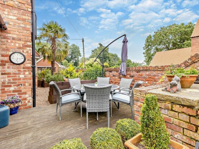 Space for al fresco dining, or for entertaining.