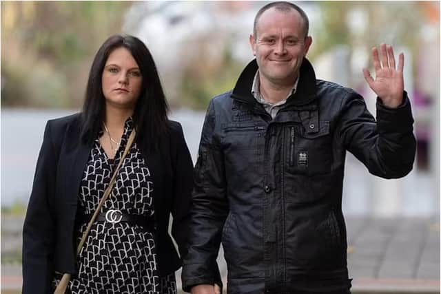 Abigail Ellis and Stephen Joynes are facing trial after their newborn baby was mauled to death by a dog at their home. (Photo: SWNS).