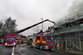 Firefighters at the scene of a blaze on Chesterfield Road, Heeley, Sheffield (Photo: SYFR)