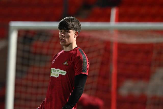 Sixteen-year-old Jake Oram made the bench for Doncaster Rovers against Tranmere.