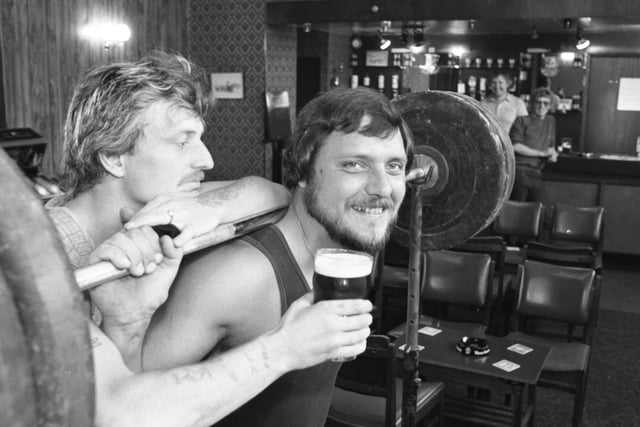 A sponsored weightlift at Thorney Close pub to raise funds for Anchor Housing Association. Remember it?