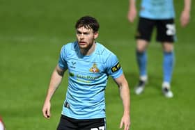 Jack Senior was sent off in the second half at Morecambe last night.