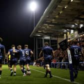 Doncaster Knights in action at Castle Park. Photo by George Wood/Getty Images
