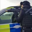 Armed police swooped on the car in Mexborough.