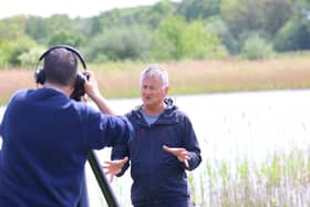 Jon Mitchell at one of the locations featuring in a video series produced by Hull Trains