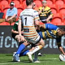 Jason Tali scores a try on his 150th appearance for the Dons. Picture: Howard Roe/AHPIX.com