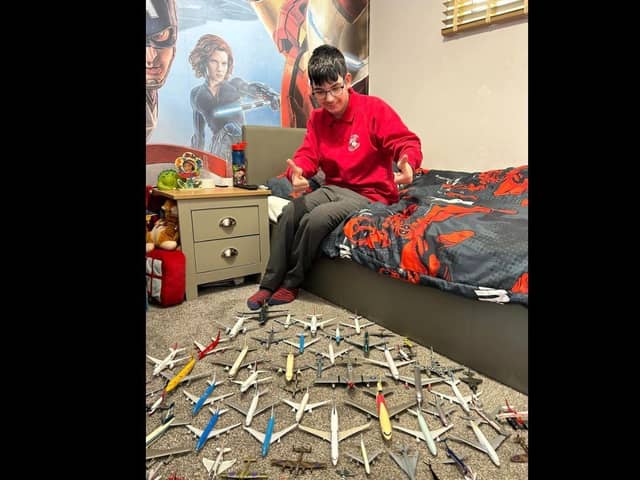 Autistic teenager was left distraught after losing a bag of model planes.