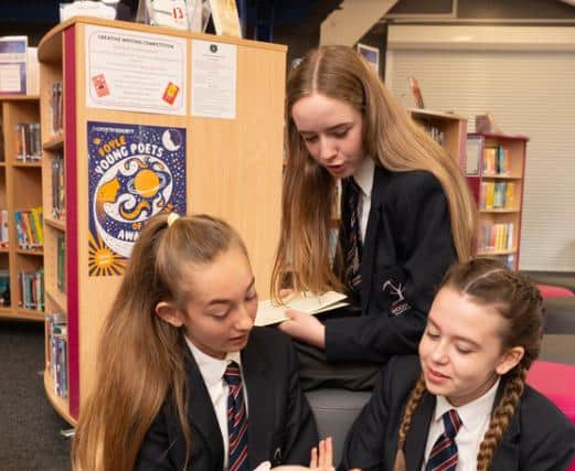 Students at Astrea Academy Woodfields can enjoy an exciting new range of books  in their library thanks to a £10,000 boost.