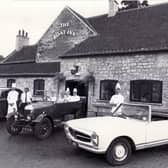 The staff at the Boat Inn, Sprotbrough, Near Doncaster, pictured in 1987