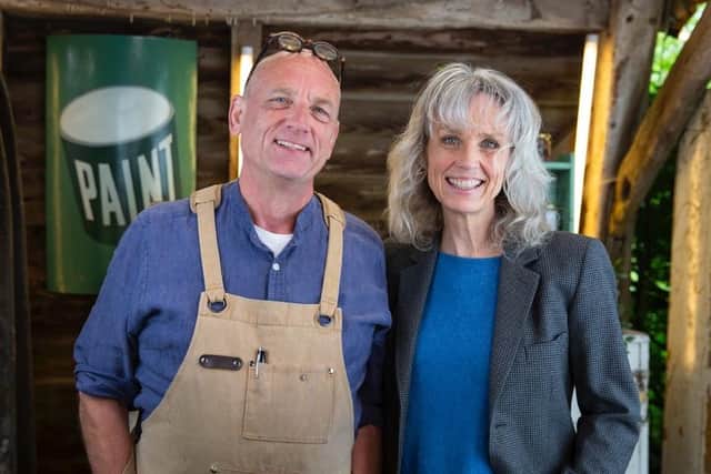 The Repair Shop's Horologist Steve Fletcher and leather expert Suzie Fletcher.