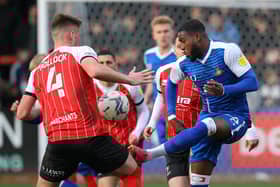 Reo Griffiths in action at Cheltenham Town. Picture: Gareth Williams/AHPIX LTD