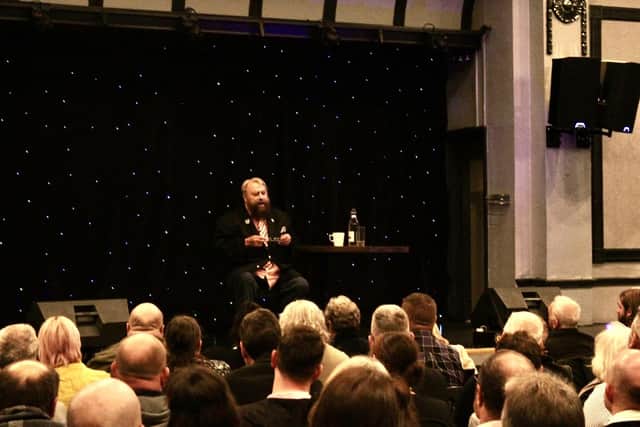 Brian Blessed and his captive audience.