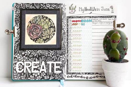 Journal page on health tracking.
