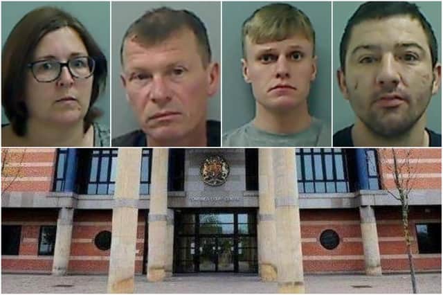 Just some of the Hartlepool criminals locked up at Teesside Crown Court recently.