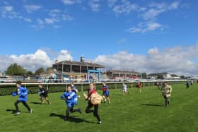 Youngsters were given a sneak peak behind the scenes at this year's St Leger.