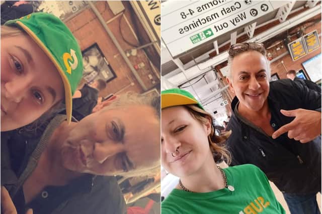 Actor Jimmi Harkishin, Dev from Coronation Street, dropped in to Subway in Doncaster. (Photos: Angela Whalley)