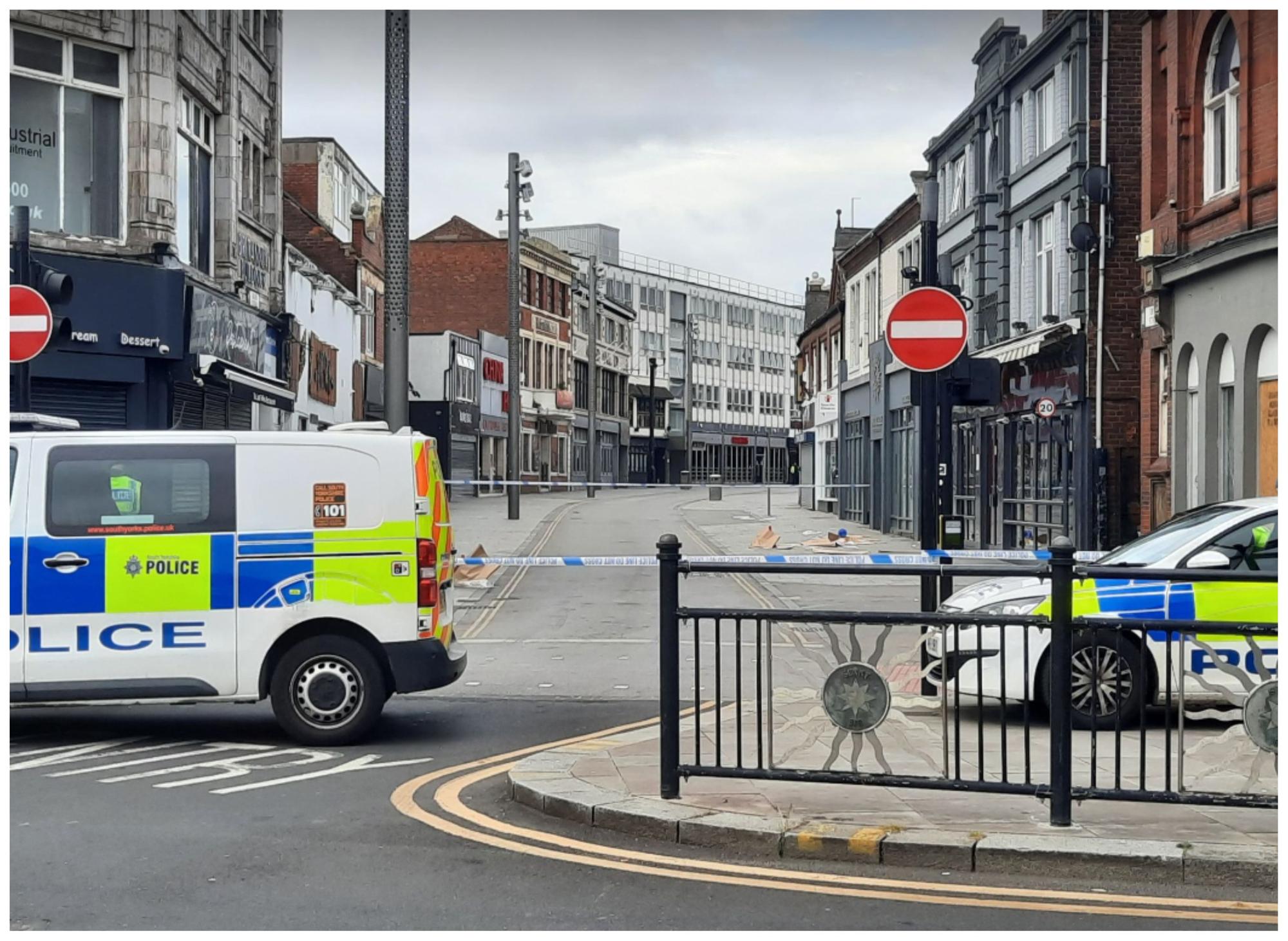 Man in hospital following Doncaster city centre stabbing as man and ...