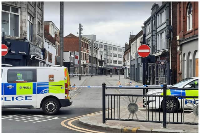 Silver Street has been sealed off by police.