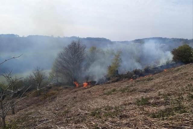 Fire at Maltby Crags